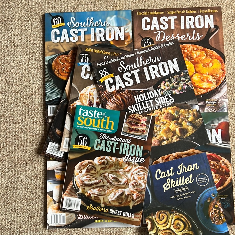 Cast Iron Cookbooks/Magazines